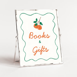 Poster Citrus Little Cutie Chá de fraldas Livros e presen