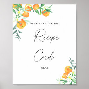 Poster Citrus - O teu cartão de receita aqui