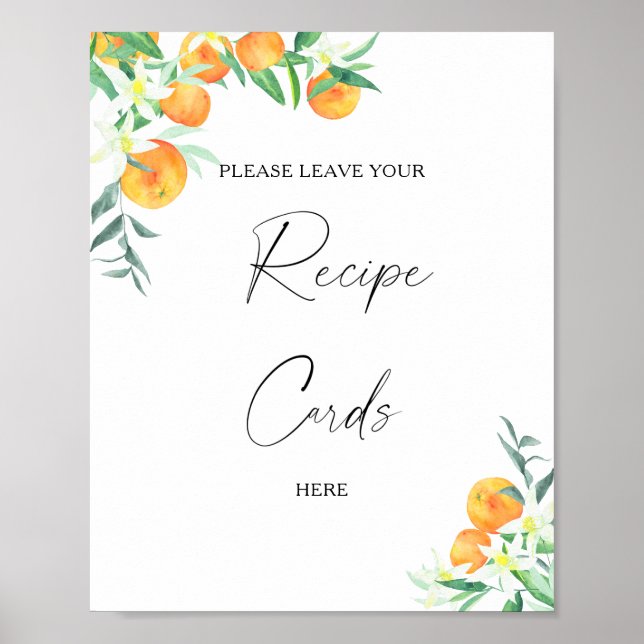 Poster Citrus - O teu cartão de receita aqui (Frente)