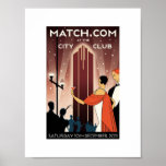 Poster - City Club - Art Deco 1920-1930<br><div class="desc">Adicione estilo à sua casa com este poster de deco de 1920-1930.</div>