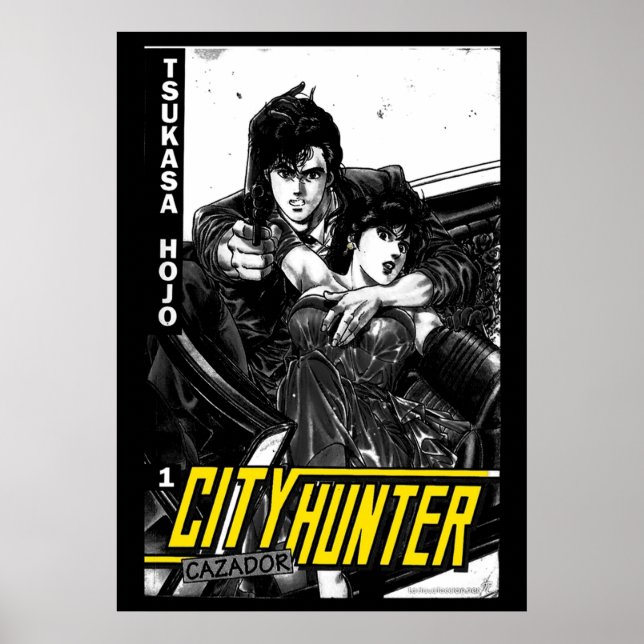Poster City Hunter Vintage 80s (Frente)