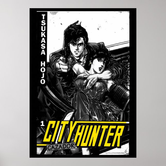 Poster City Hunter Vintage 80s (Frente)