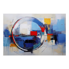 Pôster City in Pastel Tones