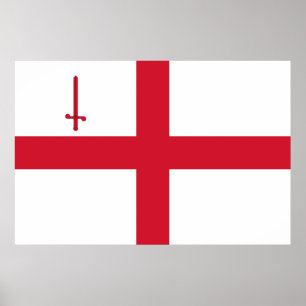 Poster City of London Flag