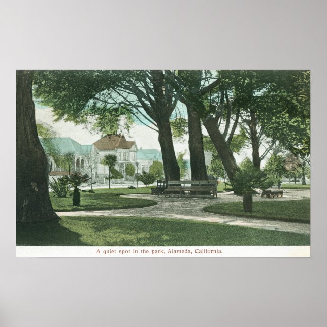 Pôster City Park ViewAlameda, CA (Frente)