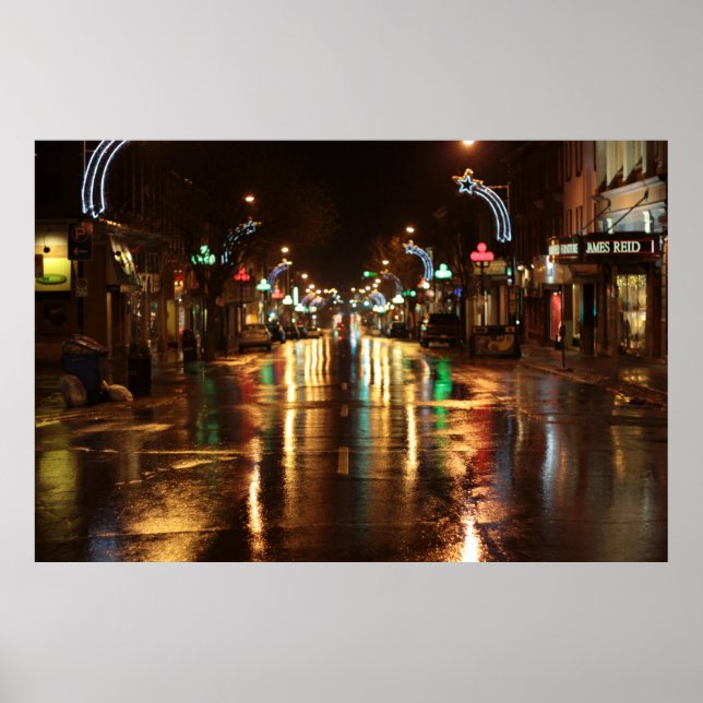 Poster City street at  night (Frente)