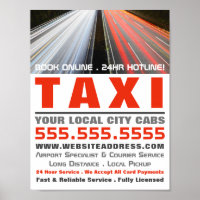 City Street Lights, Taxi Cab Firme Advertising