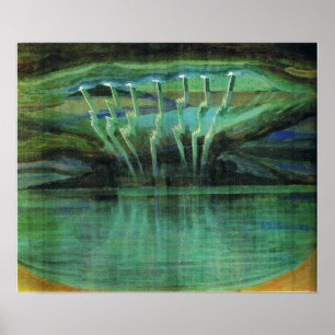 Poster Ciurlionis - Relâmpago 1909