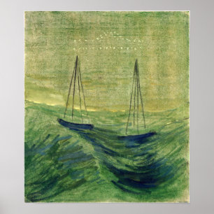 Poster Ciurlionis - Sun Está Passando Na Libra 1906