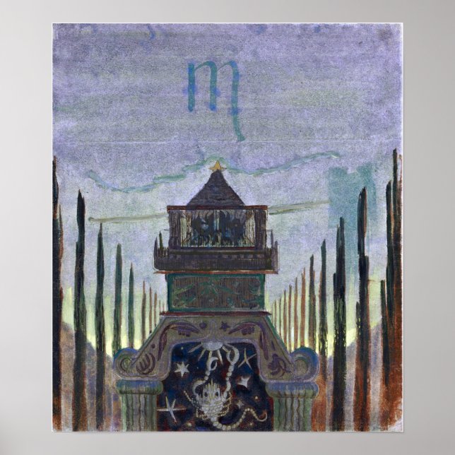 Poster Ciurlionis - Sun Está Passando Scorpio 1906 (Frente)