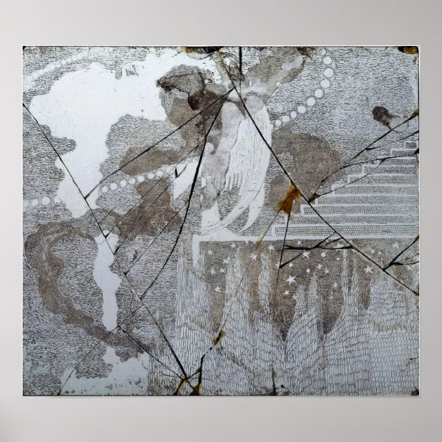 Poster Ciurlionis - The Offering Glass Matrix 1908 (Frente)