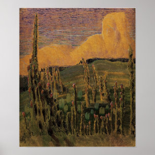 Poster Ciurlionis - Verão III 1907