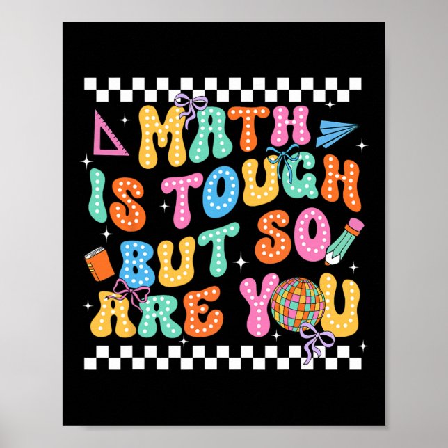 Poster Ck De Volta à Escola Professor de Matemática Matem (Frente)