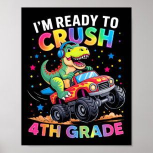 Poster Ck Para Escola Meninos Dinossauro Estou Pronto Par