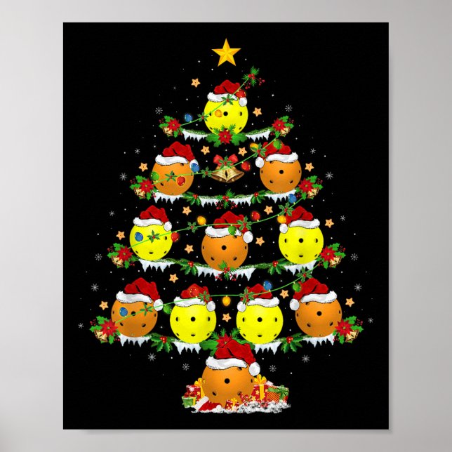 Poster Ckleball Christmas Tree Lights Funny Srts Player X (Frente)