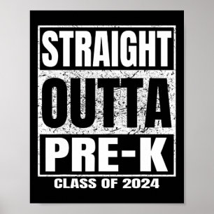 Poster Cl Da Escola Do Outta Pre-k De 2024 Engraçado Engr