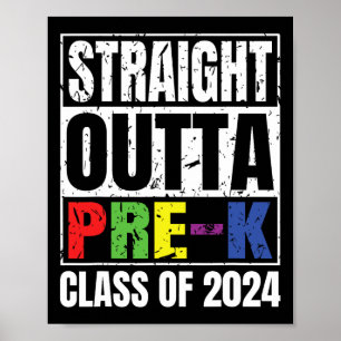 Poster Cl De Graduação Escolar Do Outta Pre-k De 2024