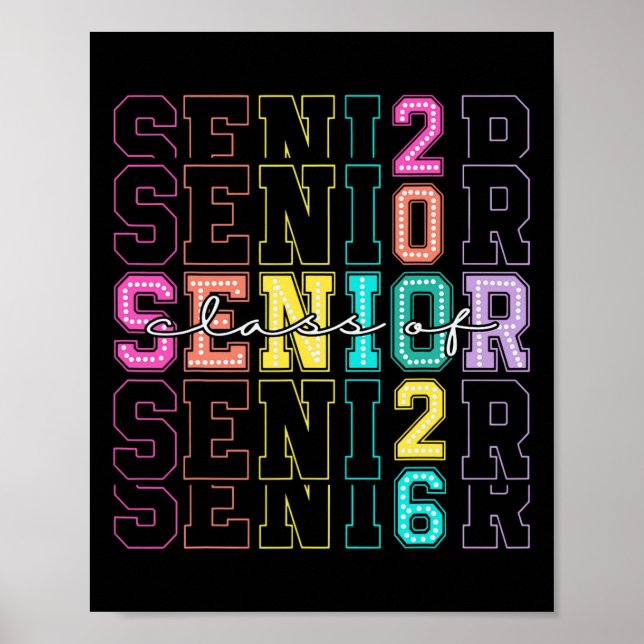 Poster Cl Of 2026 Senior 2026 Back To School 2026 Graduat (Frente)