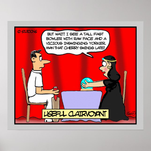 Pôster Clairvoyant Para Cricketers (Frente)