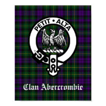Clan Abercrombie Crest Crachá e Tartan