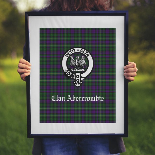 Poster Clan Abercrombie Tartan & Crest (Criador carregado)