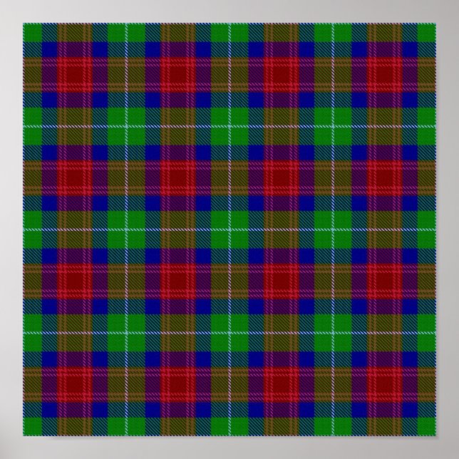 Poster Clan Aiken Tartan - Download digital (Frente)