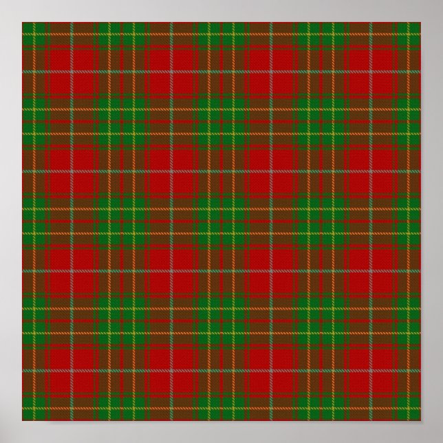 Poster Clan Burnett Tartan - Download digital (Frente)