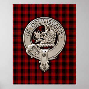 Poster Clan Campbell Crest & Armaddie Tartan