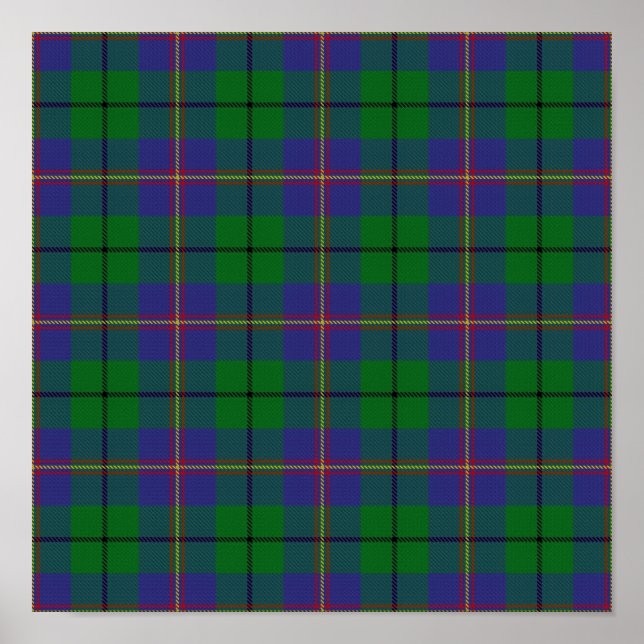 Poster Clan Carmichael Tartan - Download digital (Frente)