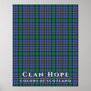Poster Clan Hope Colors of Scotland 2 Tartan Xadrez