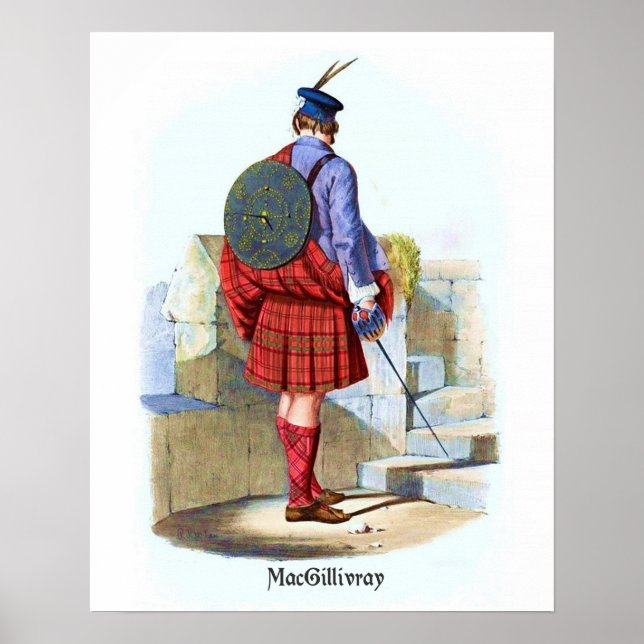 Poster Clan MacGillivray por R. R. McIan (Frente)