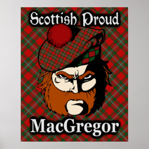 Pôster Clan MacGregor Scottish Tartan