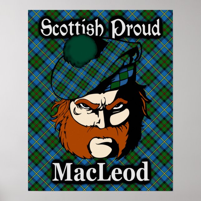 Poster Clan MacLeod Scottish Tartan (Frente)