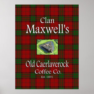 Poster Clan Maxwell's Old Caerlaverock Coffee Co.