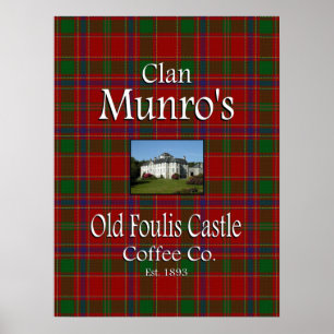 Poster Clan Munro, o antigo Castelo de Coffee Co.