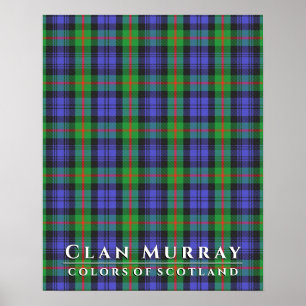 Poster Clan Murray Colors of Scotland 2 Tartan Xadrez
