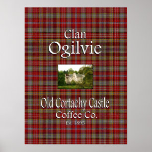Pôster Clan Ogilvie's Old Cortachy Castle Coffee Co.
