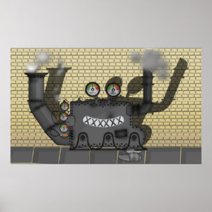 Pôster Clank a Máquina