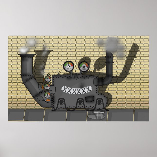 Pôster Clank a Máquina (Frente)