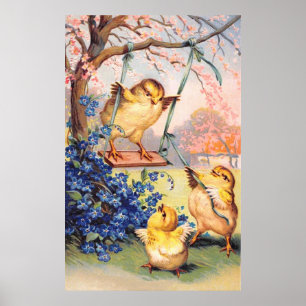 Poster Clapsaddle: Balançando a Biddy