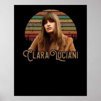 Poster Clara Luciani Vintage Retro