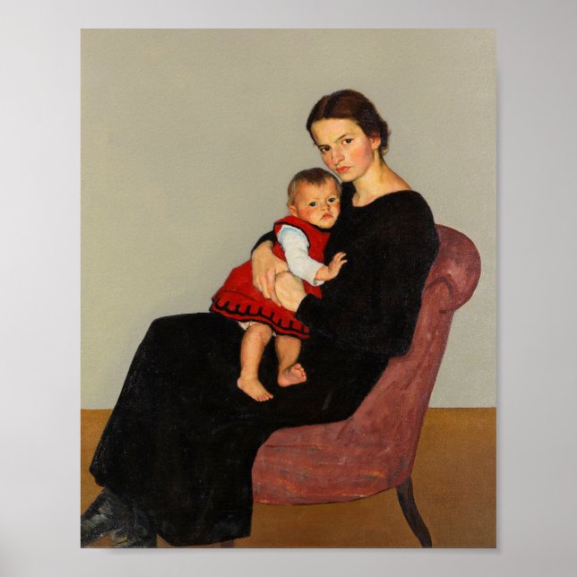 Poster Cläre Maillard com Filha | Willi Maillard (Frente)