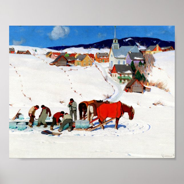 Poster Clarence Gagnon - A Colheita De Gelo (Frente)