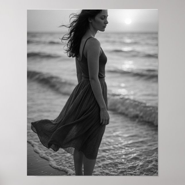 Poster “Clareza Costeira — Arte para Calendário de Viagen (Frente)