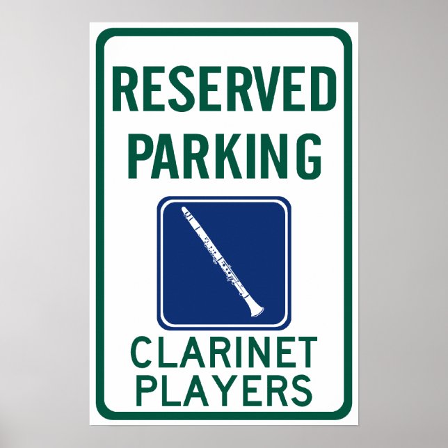 Pôster Clarinet Players Parking (Frente)