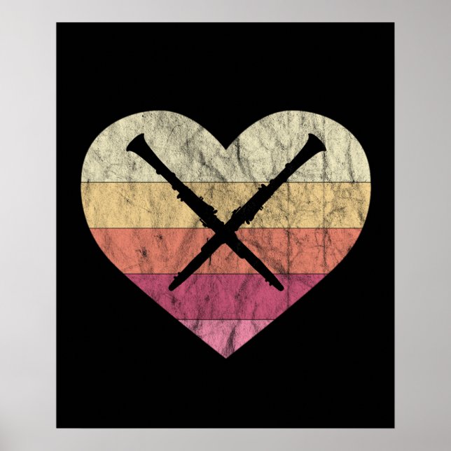 Poster Clarinetista Adora Jogar Clarinet (Frente)