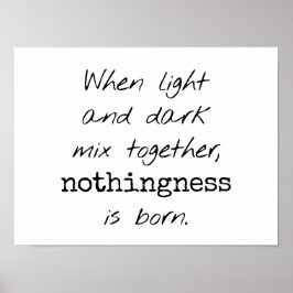 Poster claro e escuro
