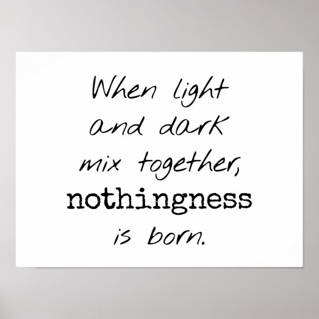 Poster claro e escuro (Frente)