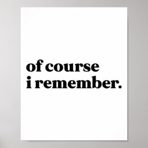 Poster Claro Que Me Lembro Do Sticker