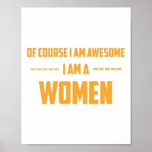 Poster Claro que sou incrível, sou mulher